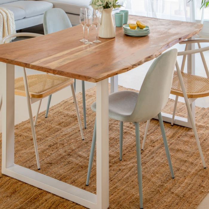 Liveedge Rectangular Recycled Wood Dining Table