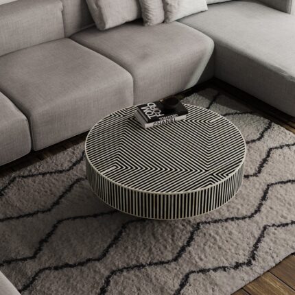 Inlay Round Coffee Table - Harmony