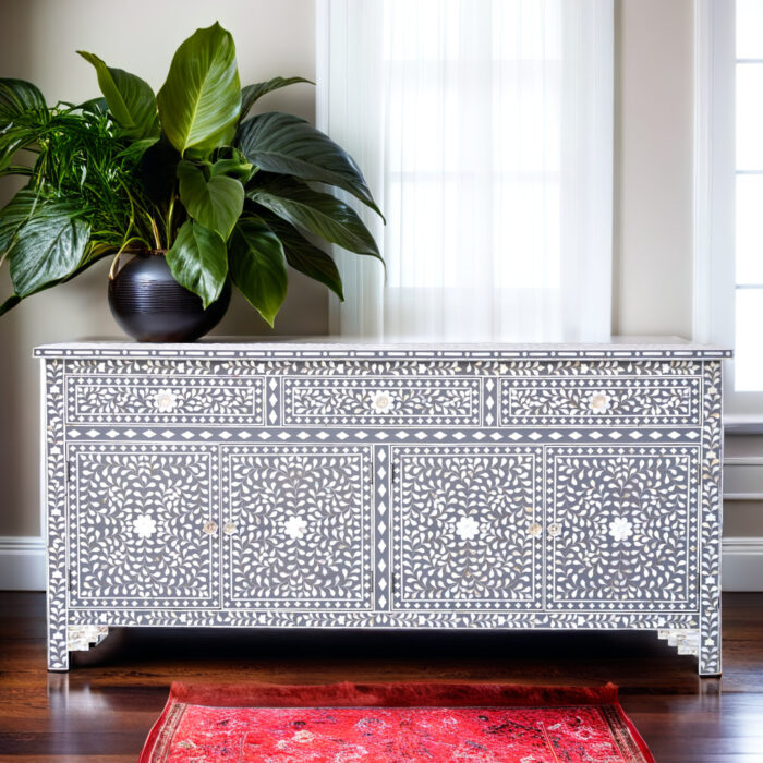 Alia Bone Inlay Sideboard Floral