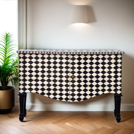 Diamond Design Bone Inlay French Chest